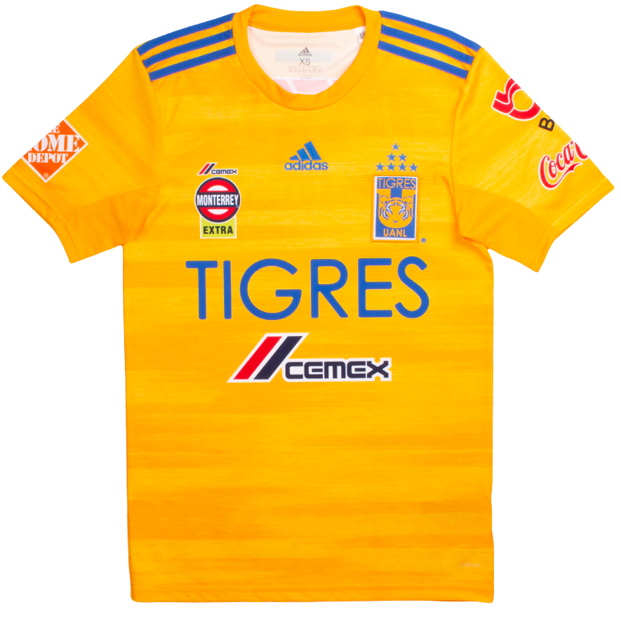 Camisa oficial Adidas Tigres UANL 2019 2020 I jogador